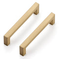 Ravinte Champagne Bronze Square Cabinet Handles Drawer Pulls,5 Inch,30 Pack | Screws Included, Stainless Steel, Square Bar Grip, Easy Install, Kitchen Cabinet Hardware, For Cupboards, Drawers, Dressers - color: Champagne Bronze