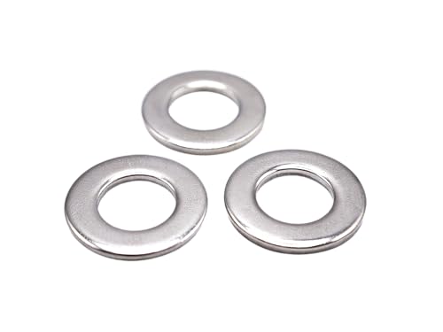 412pcs Flat Washer Set 304 Stainless Steel M4 to M12 Washers for Screws & Bolts A2-70 Metal Washers Assortment Fender Washers for Automotive & DIY - size: 412pcs Flat Washer Set