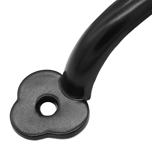 Piutouyar 12 Pcs Barn Door Handles, 3.2 in Hole Center Gate Handle, Black - color: Black, size: 4 Inch