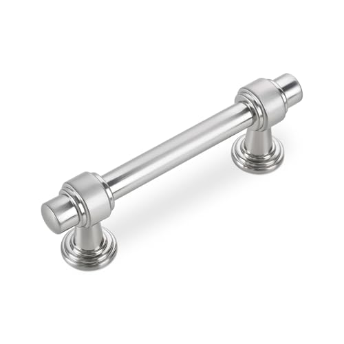 10 Pack Brushed Nickel Cabinet Pulls 3 Inch(76mm) Kitchen Cabinet Handles Cabinet Hardware for Drawer Pulls - color: Brushed Nickel, size: 3" Hole Center(76mm)