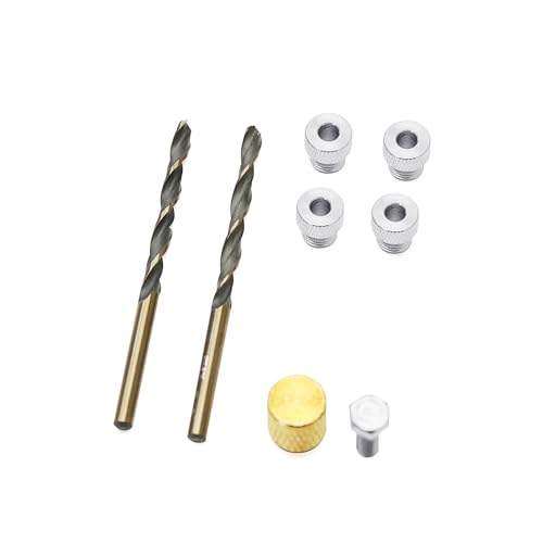 Cabinet Hardware Jig for Handles and Knobs, Aluminum Alloy Drill Guide Sleeve Drawer Pull Wood Adjustable Drill Template Guide Tool Set Punch Locator for Installing Handles