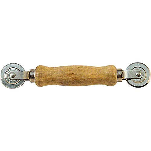 Prime-Line Screen Rolling Tool with Wood Handle and Steel Ball Bearing Wheels (Single Pack) - size: 1/16/ in. x 1/8 in.