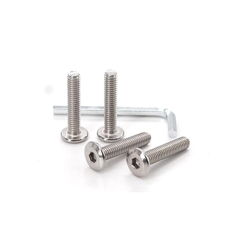 10pcs M6 x 35mm Rivet Countersunk Socket Cap Allen Bolts Rivet Screws Furniture Connecting 304 Stainless Steel - size: 10pcs M6 x 35mm