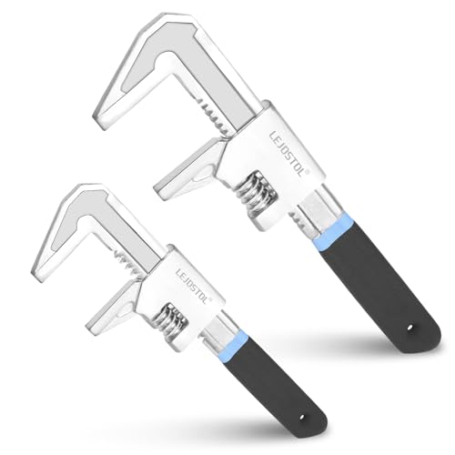 9 & 11" Adjustable Automotive Wrench Set, Wide Jaw Opening up to 3 Inch, Ideal for Versatile Use in Auto, Construction, and Home Repairs