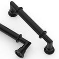 Asidrama 10 Pack 3.75 Inch(96mm) Matte Black Kitchen Cabinet Handles, Cabinet Pulls Kitchen Cabinet Hardware for Cupboard Drawer Pulls 2281 - color: Matte Black, size: 3.75" Hole Center