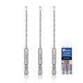 3 Pack 1/8"(3mm) Hex Shank Hammer Drill Masonry Drill Bits, 4.3" Length - size: 1/8" x 4.3" ( 3x110mm ), style: 3 Pieces