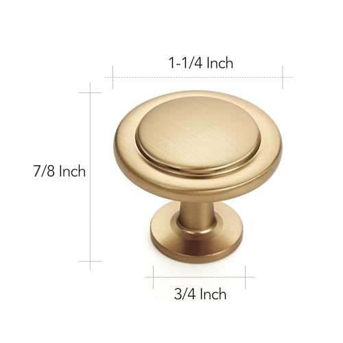 Ravinte Champagne Bronze Cabinet Knobs Zinc Drawer Knobs 1-1/4 Inch 30 Pack - color: Champagne Bronze
