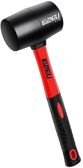 8oz Rubber Mallet Hammer, Fiberglass Handle, Rubber Mallet for Flooring, Tent Stakes, Woodworking, Camping, Soft Blow Tasks without Damage - style: 8oz Rubber Mallet