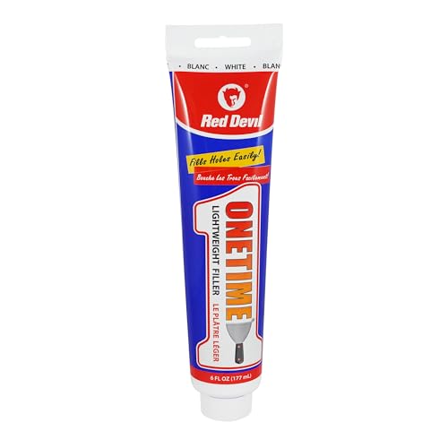 Red Devil 0545 ONETIME Lightweight Spackling, 6 Oz. Squeeze Tube, Made in USA - size: Pack of 1, style: 6 Fl Oz