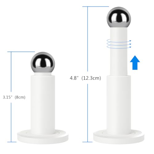 Adjustable Height Magnetic Door Stop, White,1Pack - color: White