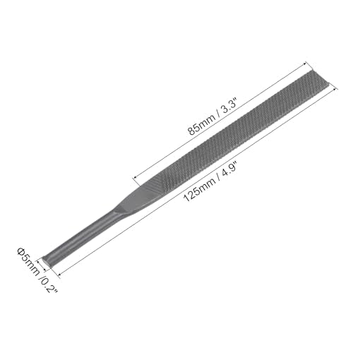 uxcell Pneumatic Air File Set Coarse Tooth 5mmx125mm Flat File Grinding Tool 5Pcs