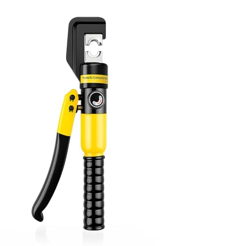 Hydraulic Crimping Tool 10 Tons – Wire Crimper for Battery Cables, Cable Crimping Tool with 9 Dies, Hydraulic Crimper Kit for Wire Rope & Ring Terminals