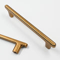Asidrama 10 Pack 5 Inch(128mm) Antique Brass Kitchen Cabinet Handles, Cabinet Pulls Kitchen Cabinet Hardware for Cupboard Drawer Pulls - color: Antique Brass, size: 5" Hole Center, style: 10 Pack