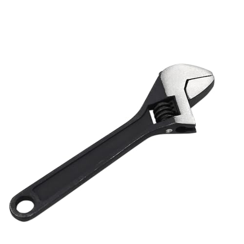 4 inch Mini Size Adjustable Spanner, Black Tiny Wrench, Mini Tool - color: Black, size: 4"