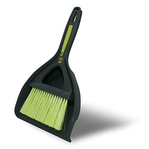 Pine-Sol Mini Dustpan and Brush Set | Nesting Snap-On Design | Portable,Compact Dust Pan and Hand Broom for Cleaning,Green,(Pack of 12) - size: (Pack of 12)