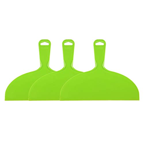 uxcell Putty Scraper 10" Plastic Flexible Putty Knives Disposable Spreader for Taping Drywall Wall Painting Green 3pcs - size: 10"