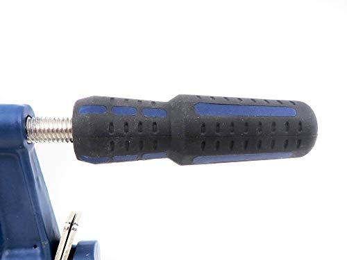 Set Taytools Medium Duty Adjustable Bar Clamps, Quick-Release Clutch Style American F Style, 2-1/2 Inch Throat Depth, Serrated Rail, Soft Grip Handle 450 Pounds Clamping pressure (2, 6 inch)