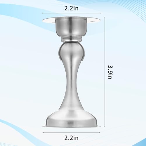 6 Pack Magnetic Door Stopper Brushed Magnetic Door Stops No Need to Drill Double-Sided Adhesive Tape Magnet Door Stop Soft-Catch Hold Doors Open