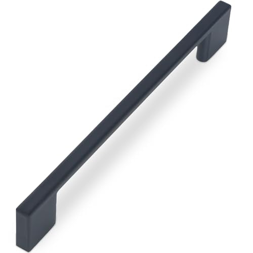 10 Pack 6-1/4 Inch(160mm) Cabinet Pulls Matte Black Kitchen Cabinet Handles Zinc Alloy Drawer Pulls Solid Cabinet Hardware - color: Matte Black, size: 6-1/4'' Hole Center(160mm)