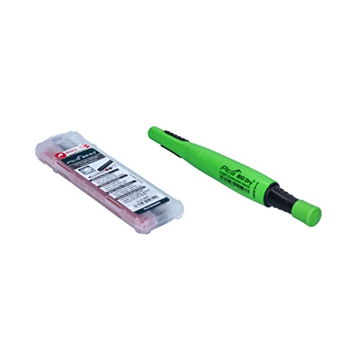 Pica 6095 Marker/Deep Hole Marker Value Box Pen Big Dry, 1 x Refill Water Soluble "Red" and "White" in Practical Cushion Box, Pack of 2 (1 Pack)