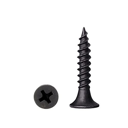 #6 x 5/8" Flat Head Self-Tapping Wood Screws for Thin Stock (100PCS) - size: #6 x 5/8'' (100Pcs)