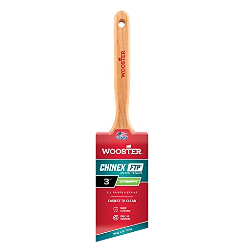 Wooster Paintbrush 4410-3 Chinex FTP Angle Sash Paintbrush, 3 Inch , White - size: 3 Inch