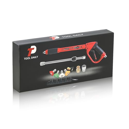 Tool Daily Deluxe Pressure Washer Gun, Replacement Wand Extension, 40 Inch - size: 40inch