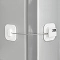 Refrigerator Lock, Heavy Duty Fridge Lock, Combination Lock for Refrigerator Cabinets, Drawers, Safety, Easy Install No Keys Needed (White-1Pack) - color: White-1Pack