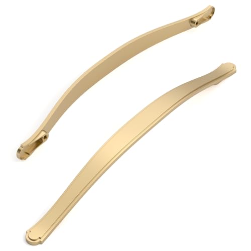 Amerdeco 10 Pack Champagne Bronze Cabinet Pulls 7.5 Inch(192mm) Hole Center Drawer Pulls Cabinet Hardware Kitchen Cabinet Handles for Bathroom ZH0068 - color: Champagne Bronze, size: 7.5"/192MM Hole Center