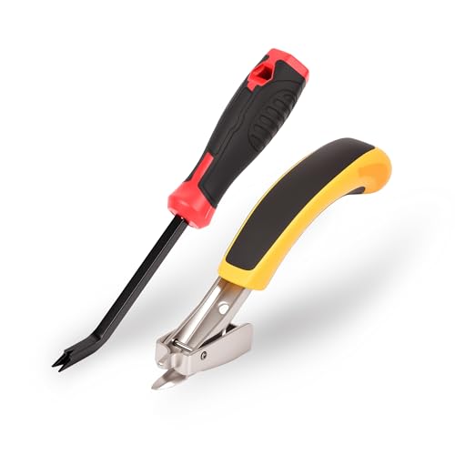 Upholstery Staple Remover Heavy Duty Staple Remover Tool for Floor,Carpet,Wood,Construction,Furniture,Also Used in A Variety of Nailed Picture Frames and Wooden Boxes (M-2P)