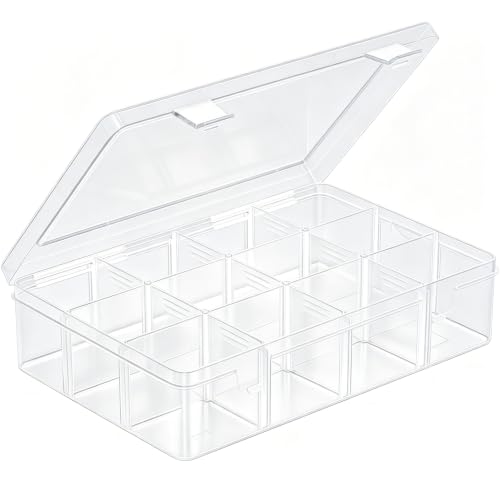 HTVRONT 12 Grids Clear Bead Organizers and Storage