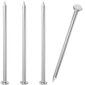 VGBUY 120PCS Stainless Steel Hardware Nails, 2-1/2 Inch Flat Head Nails for Hanging Pictures, Picture Hanging Nails, Small Nails, Wall Nails, Wood Nails, Finishing Nails - color: Silver, size: 2-1/2 in