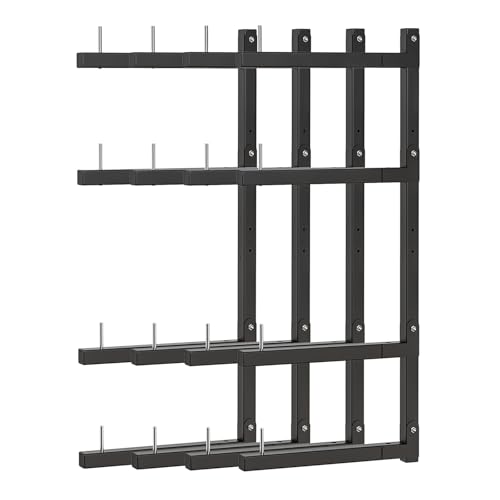 Lumber Storage Rack Wall Mount, Foldable 8-Level Wood Storage Rack - size: C-4 Pack