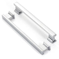 Chrome Plated Kitchen Square Cabinet Handles 6.25 Inch 10 Pack - color: Chrome Plated, size: 6.25"/160MM Hole Center