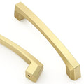 Asidrama 10 Pack 4 inch Brushed Gold Kitchen Cabinet Handles - color: Brushed Gold, size: 4" Hole Center(102mm)