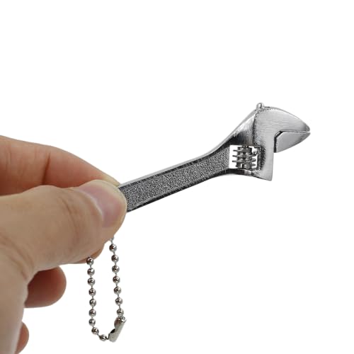 2.5 inch Tiny Adjustable Wrench, Silver Mini Size Spanner Tool - color: Silver, size: 2.5"