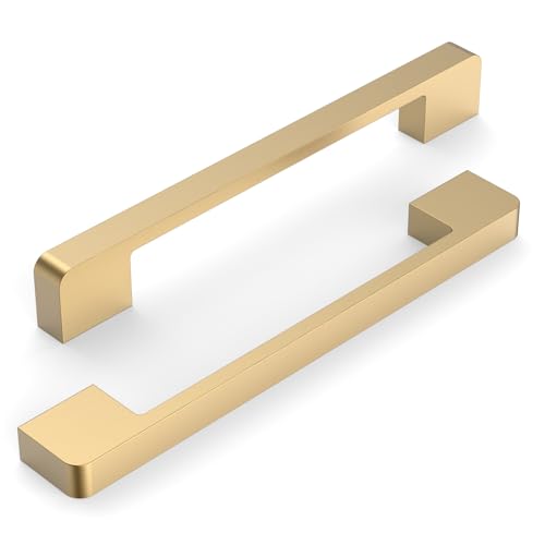 Champagne Bronze Cabinet Pulls and Handles, 6.3 Inch, 10 Pack - color: Champagne Bronze, size: 6.3"/160MM Hole Center