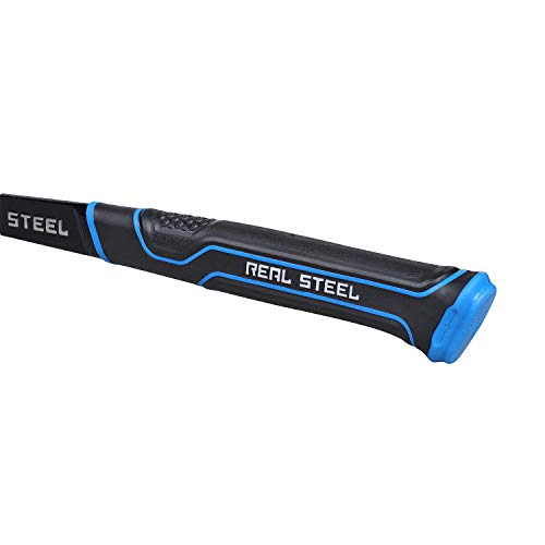 Real Steel 15 Oz One Piece Forged Curve Claw Framing Hammer with Cushion Grip 0516 - size: 15 oz
