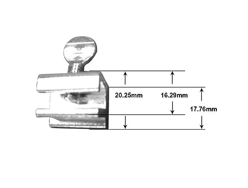 QCAA Single Small Sliding Window Security Lock, Aluminum, Silver, 8 Pack, Made in Taiwan - color: Silver(1/8"), size: 8pack