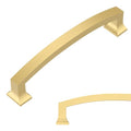 Amerdeco 10 Pack Brushed Gold Cabinet Pulls 5" - color: Brushed Gold, size: 5" hole center