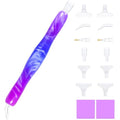 Praise V Do Diamond Painting Art Pick Dot Drill Pen Kit Tool Accessories StylusPurpleBlue - color: Purple Blue