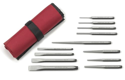 GEARWRENCH 12 Piece Punch and Chisel Chrome Set | 82305 - style: 12-piece kit