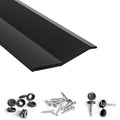 Elvone Garage Door Seal Top and Sides with Nails, 36 FT, Black - color: Black, size: 36ft