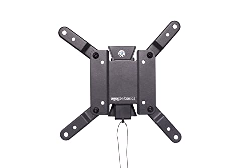 Amazon Basics Tilting TV Wall Mount for Wood Studs, Fits 12-40 inch TVs up to 40 lbs, VESA 200x200, Black - size: 12" to 40", style: Tilting