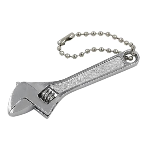 2.5 inch Tiny Adjustable Wrench, Silver Mini Size Spanner Tool - color: Silver, size: 2.5"