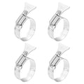 HARFINGTON 4pcs Hose Clamps 0.8"-1.5" (21-38mm) Adjustable 304 Stainless Steel Worm Gear Hose Clamps Assortment Kit for Plumbing Dryer Vent Automotive Dust Collector - size: 21-38mm