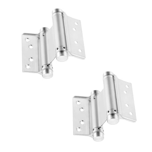 4-inch Double-Acting Spring Door Hinges, Heavy-Duty Ball-Bearing self-Closing Stainless Steel Double-Acting Spring Hinges, 2 Pieces
