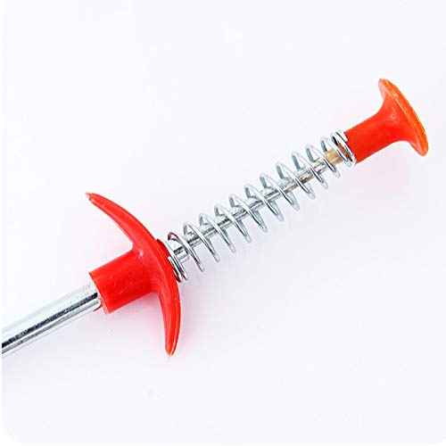 Drain Snake Drain Clog Remover Flexible Grabberable Pick Up Cleaning Tool Reacher Claw Stick, Drain Auger Grab Trash Hairs from Drain,Sink,Bathroom Tub Toilet Hose (23.7 Inch) - style: 23.7 Inch