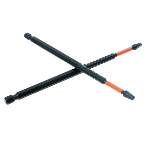 10 Pack #2 Square Driver Bits, 6-Inch Impact SQ2 Bits - size: 6inch, style: pocket hole driver bits