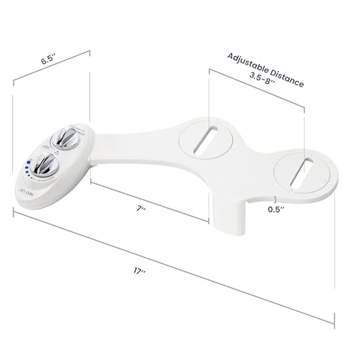 LUXE Bidet NEO 120 - Bidet Attachment for Toilet Seat, White - color: White